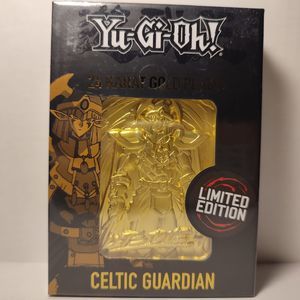 Yugioh Celtic Guardian Metal Card 24k Gold Plated Ingot Official Collectible